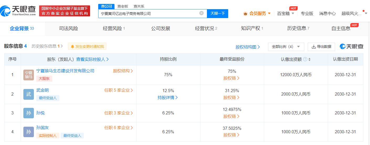孙国友电商公司税收异常
