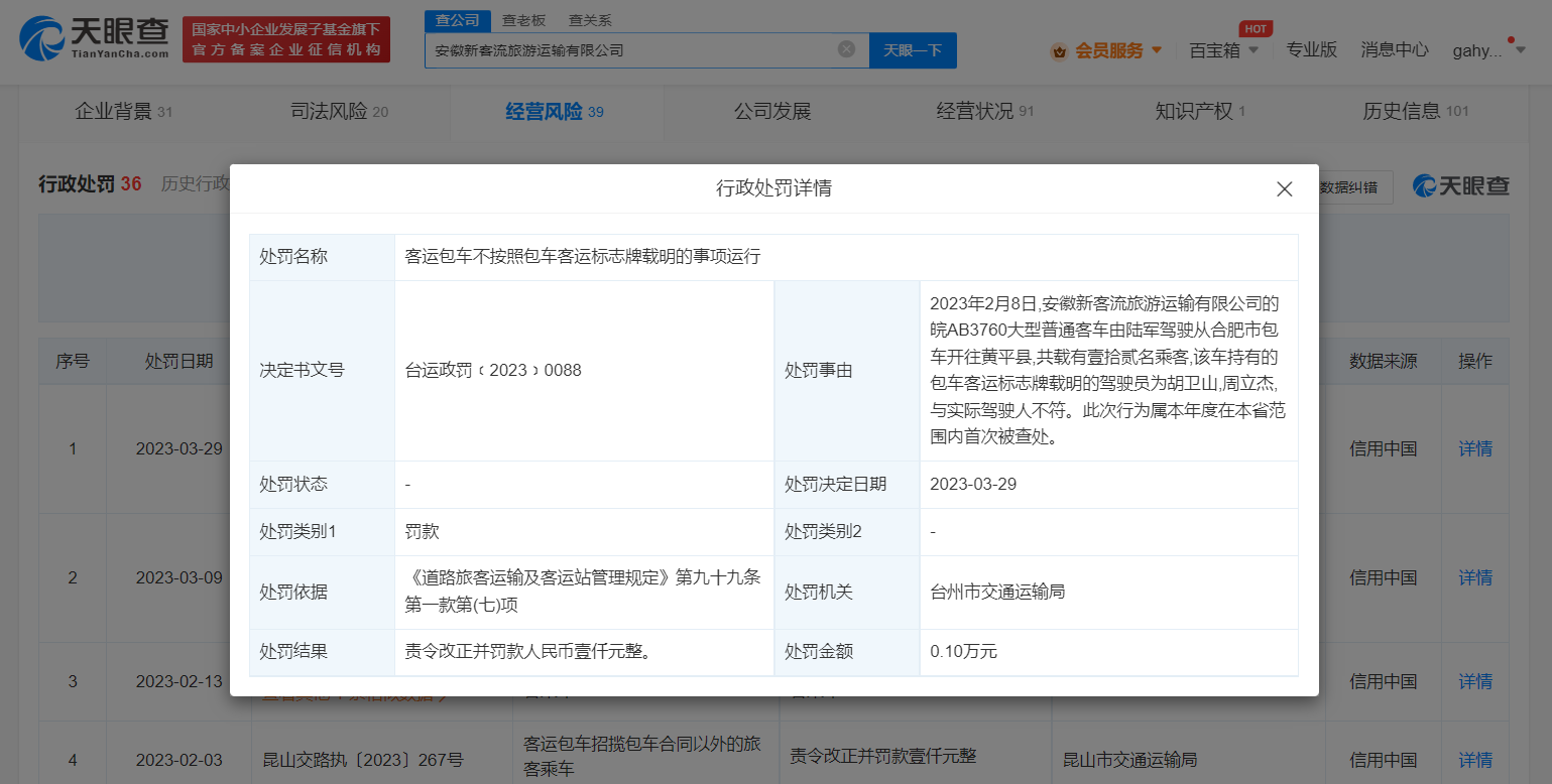 起底挂市委旅游团条幅大巴公司