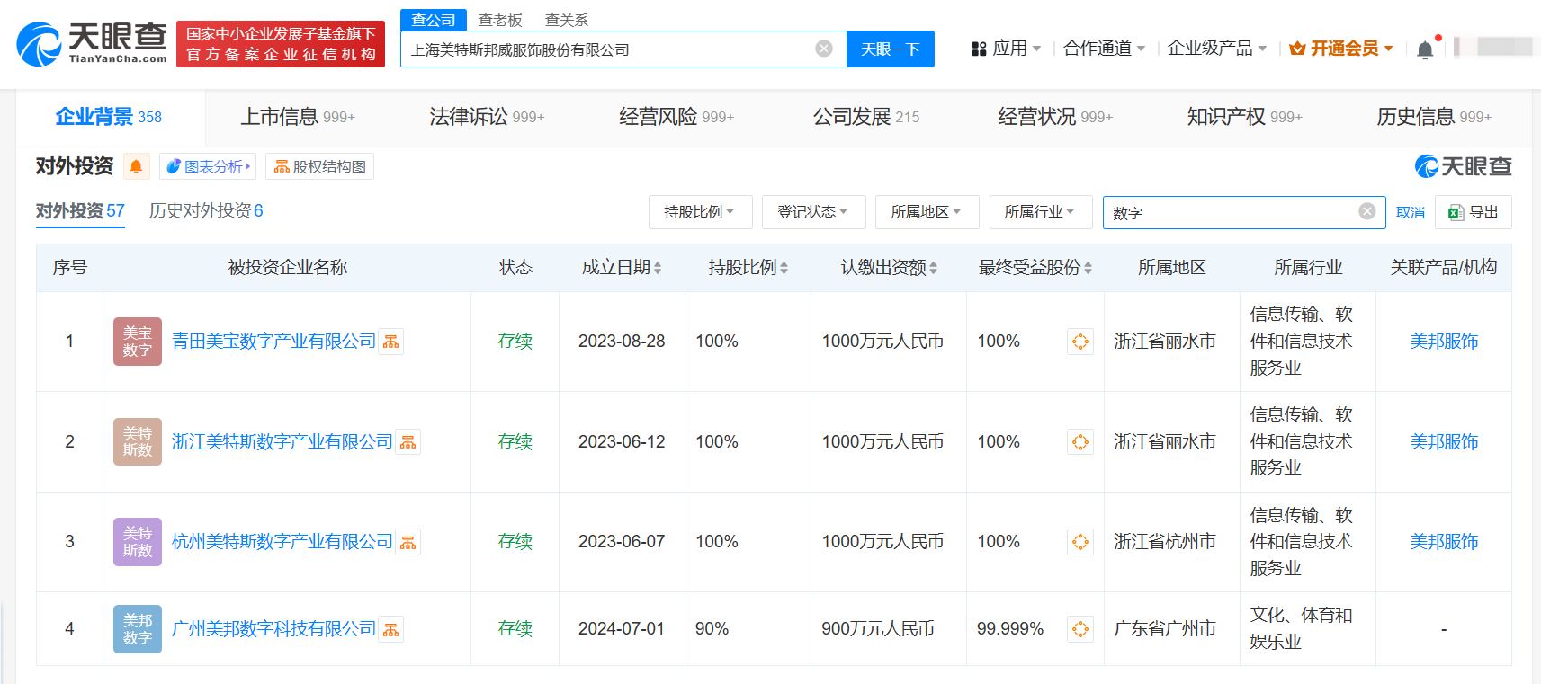 美邦服饰在广州成立数字科技公司