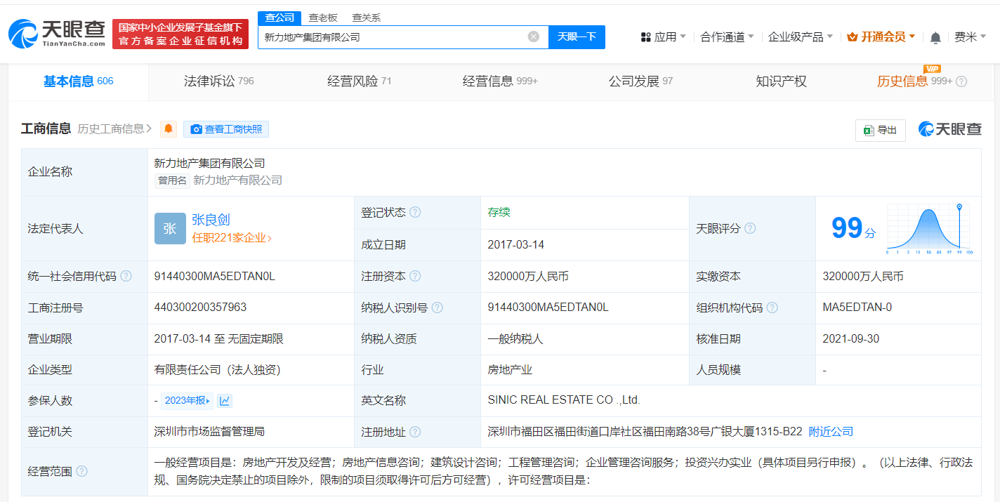 新力地产等被强制执行7.4亿