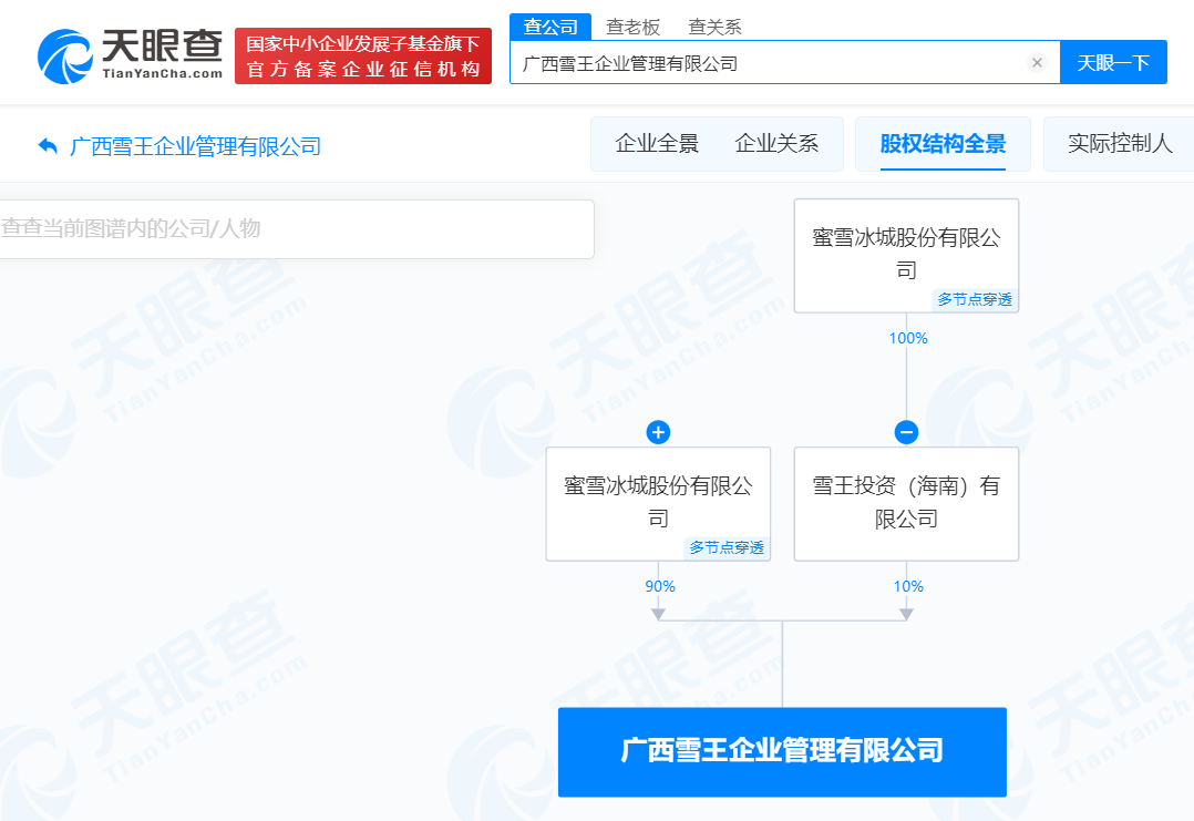 #蜜雪冰城在广西成立2家公司