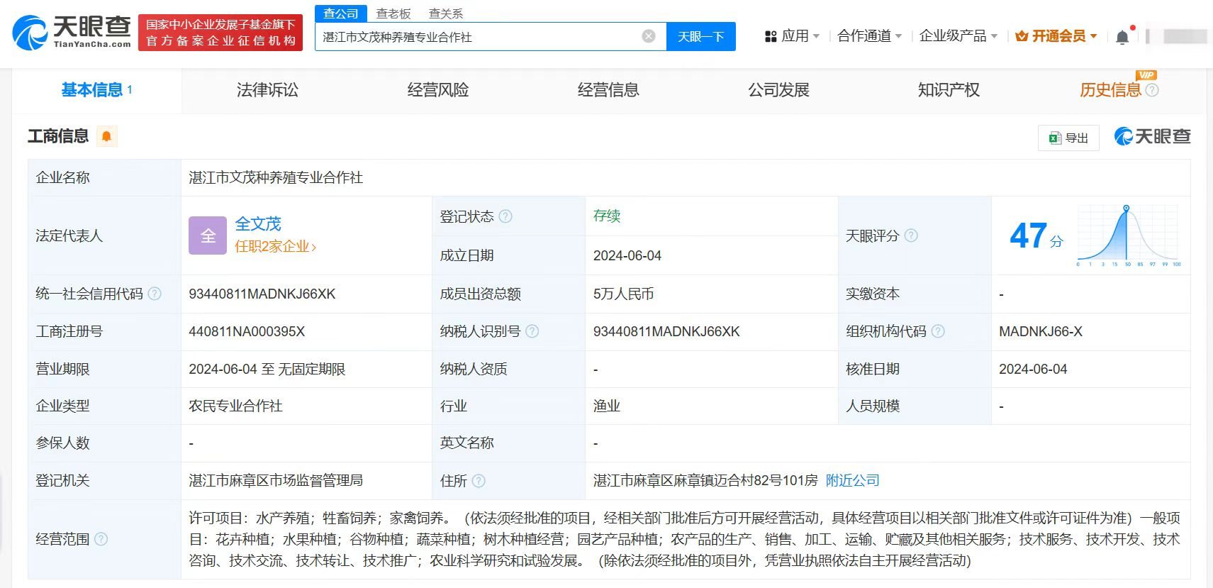 全红婵父亲成立养殖合作社