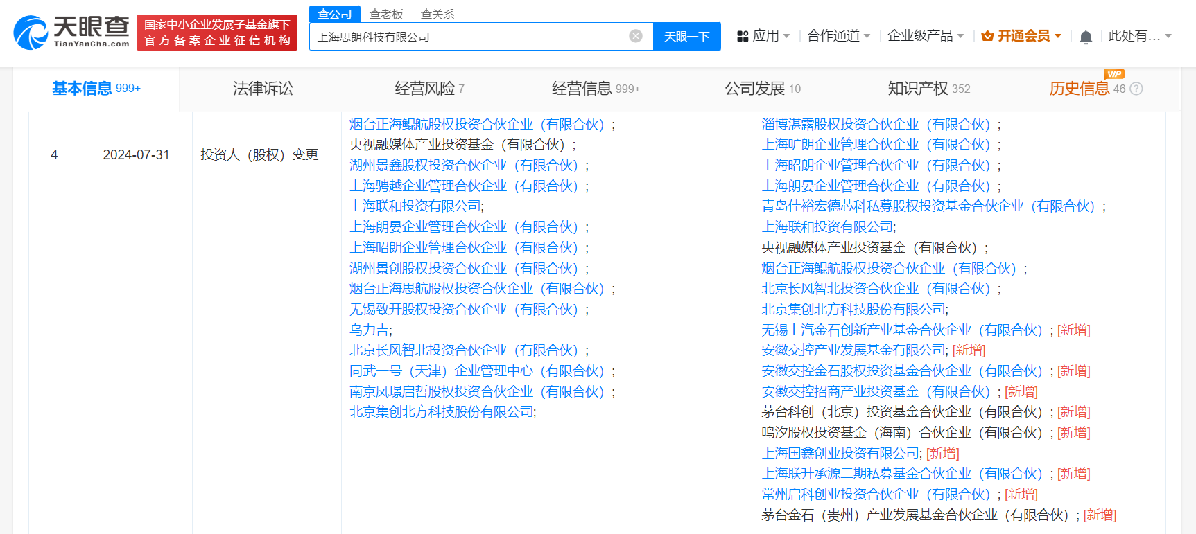 #茅台科创基金等入股思朗科技# 后者为高性能计算芯片研发商