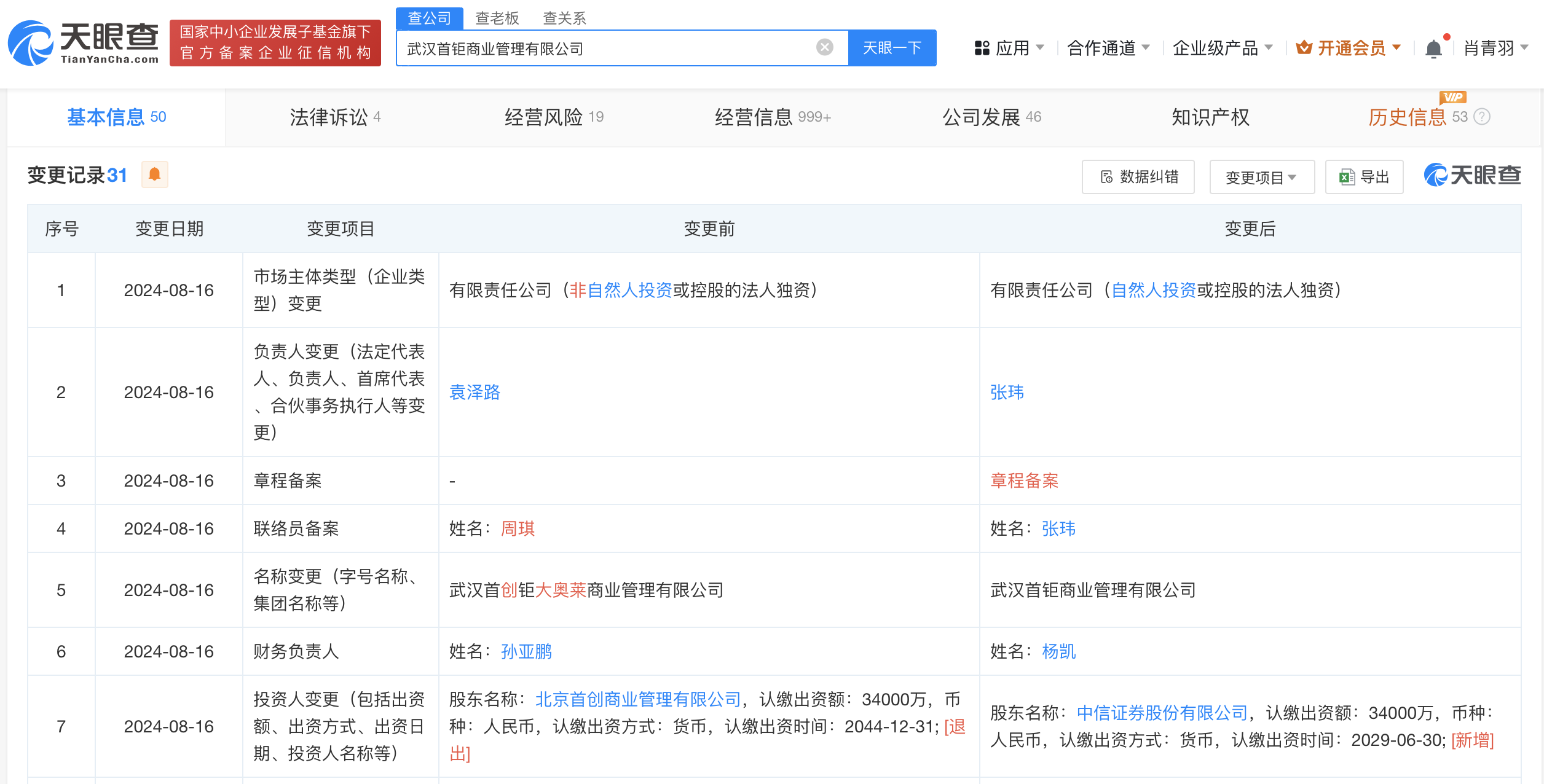 中信证券入股武汉首创奥莱