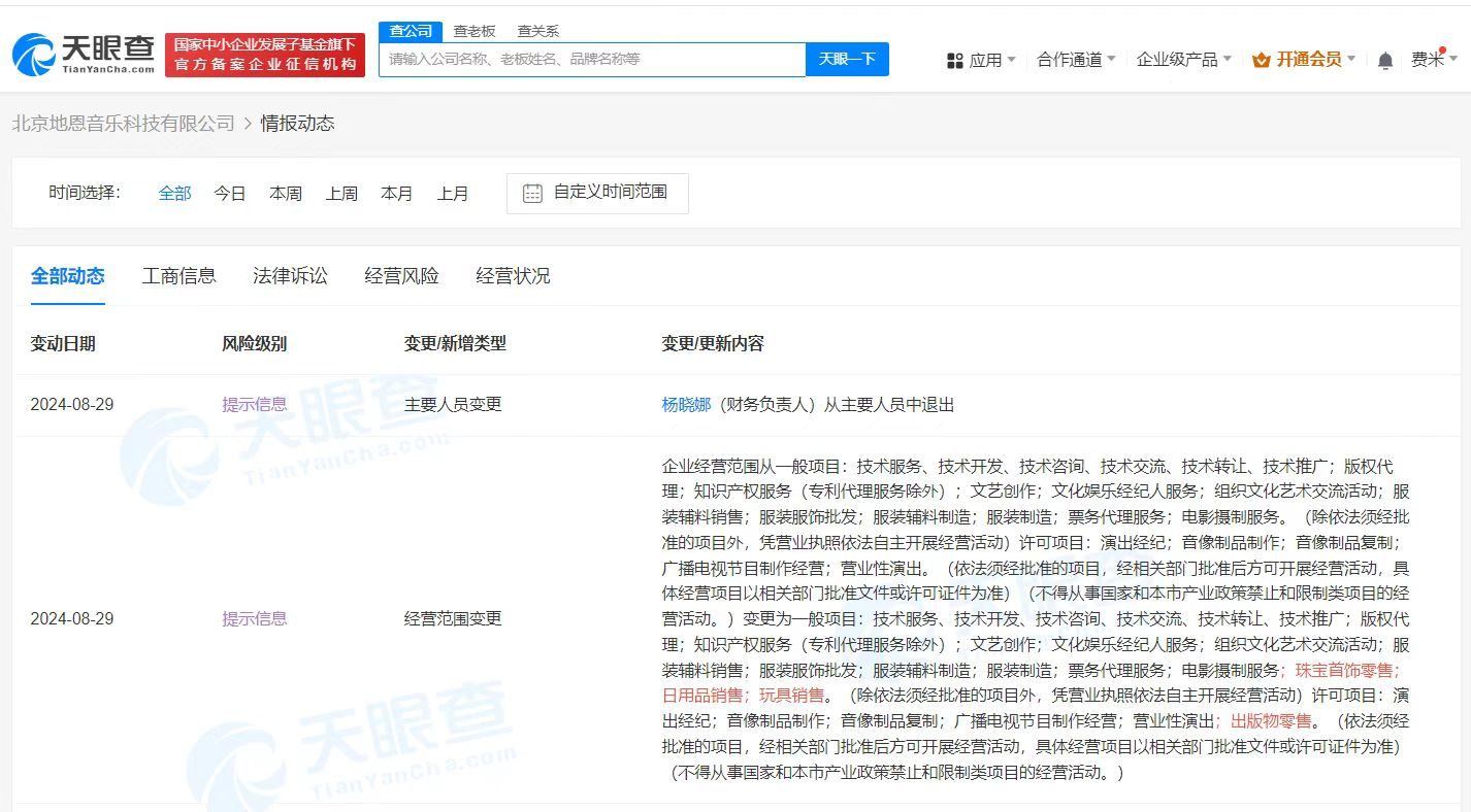 张艺兴公司新增出版物零售业务