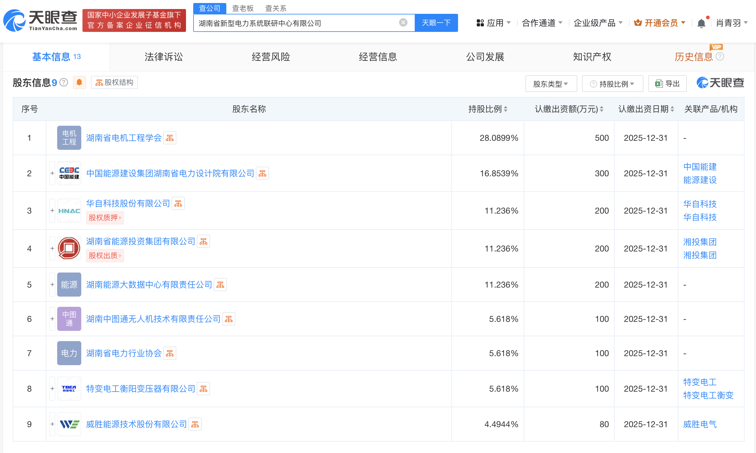 #湖南省新型电力系统联研中心公司成立# 注册资本1780万