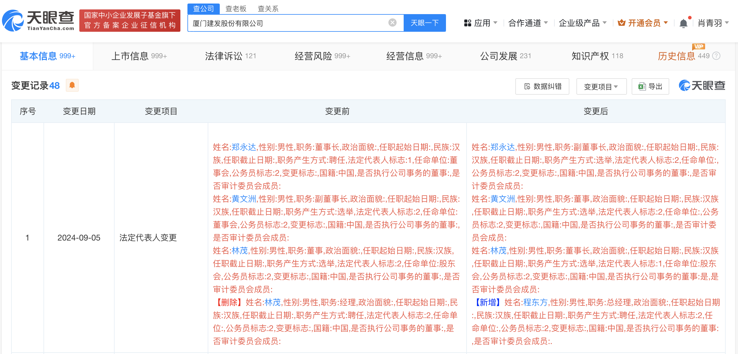 建发股份换帅完成工商变更