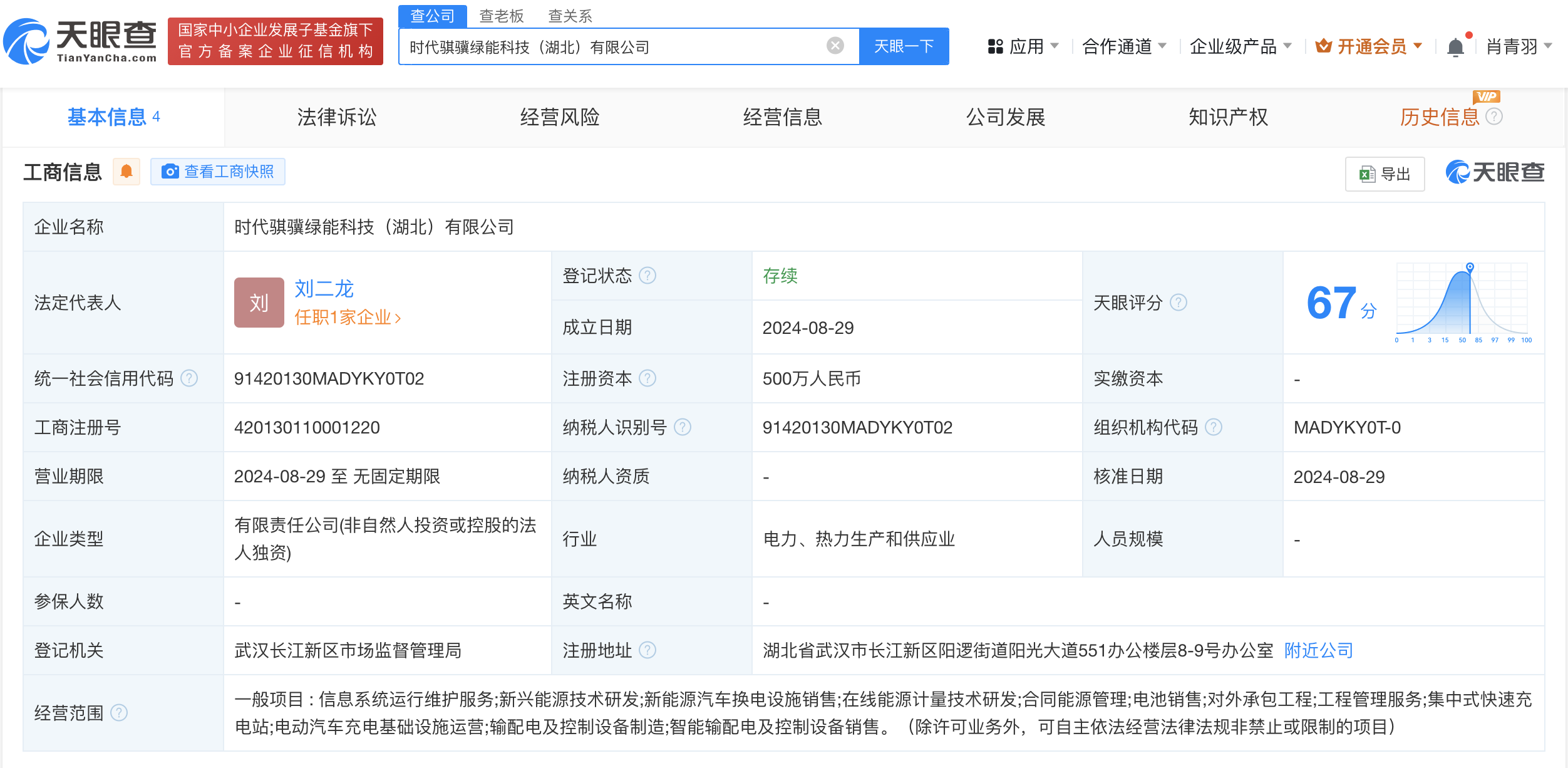 宁德时代在湖北成立绿能科技公司