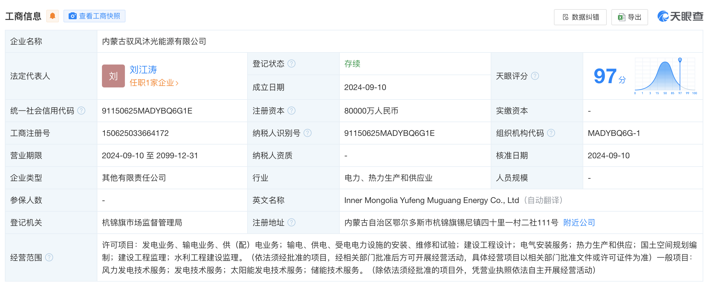 #隆基乐叶等在内蒙古成立能源公司#注册资本8亿