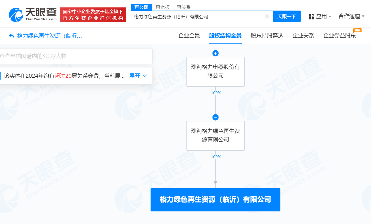 格力绿色再生资源在临沂成立新公司