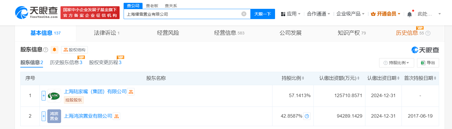 陆家嘴集团旗下置业公司增资至22亿# 增幅120%