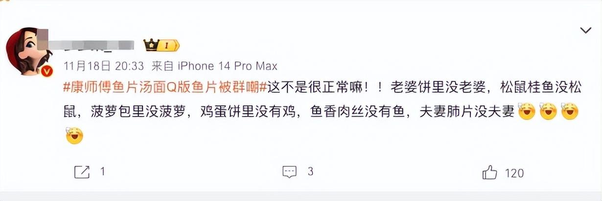 一桶康师傅剁椒鱼片汤面，把网友小脑干萎缩了……