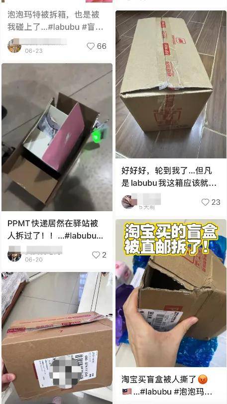 12万笔记吐槽Labubu被拆盒偷换，快递员杀疯了？