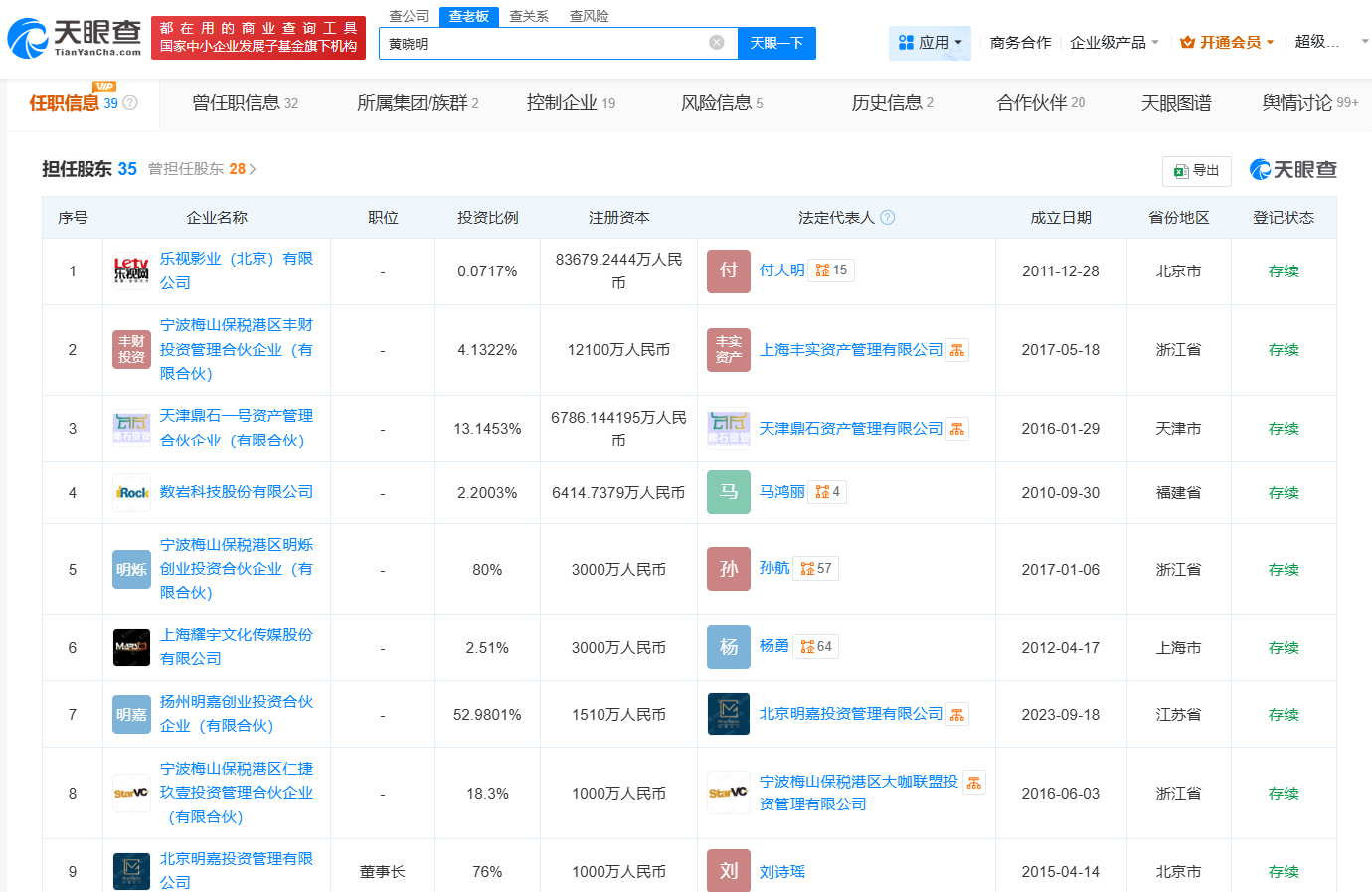 黄晓明商业版图涉及多个行业
