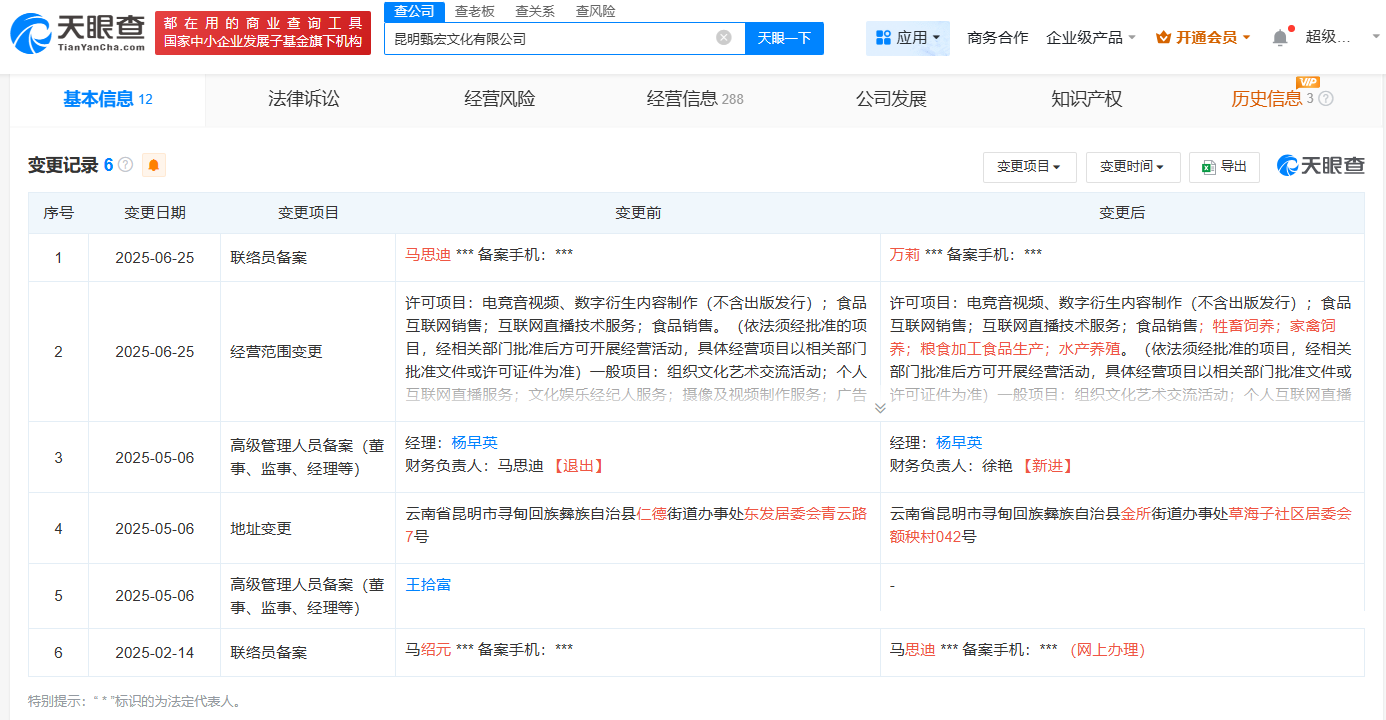 小英与老公已无共同关联公司