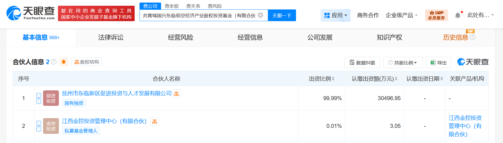 #江西金控等成立低空经济产业股权投资基金# 出资额3.05亿