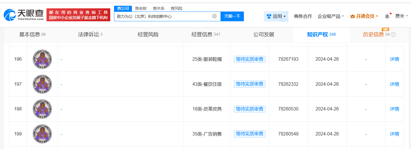 无语哥摊手表情已被申请注册为商标