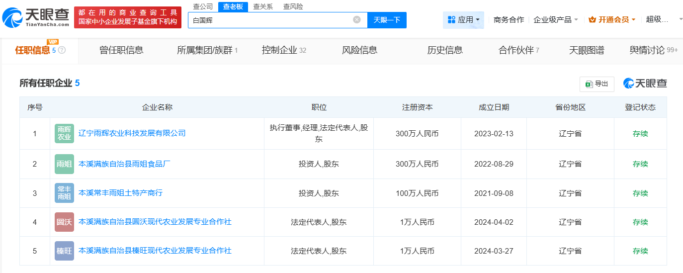 揭秘东北雨姐夫妇公司现状
