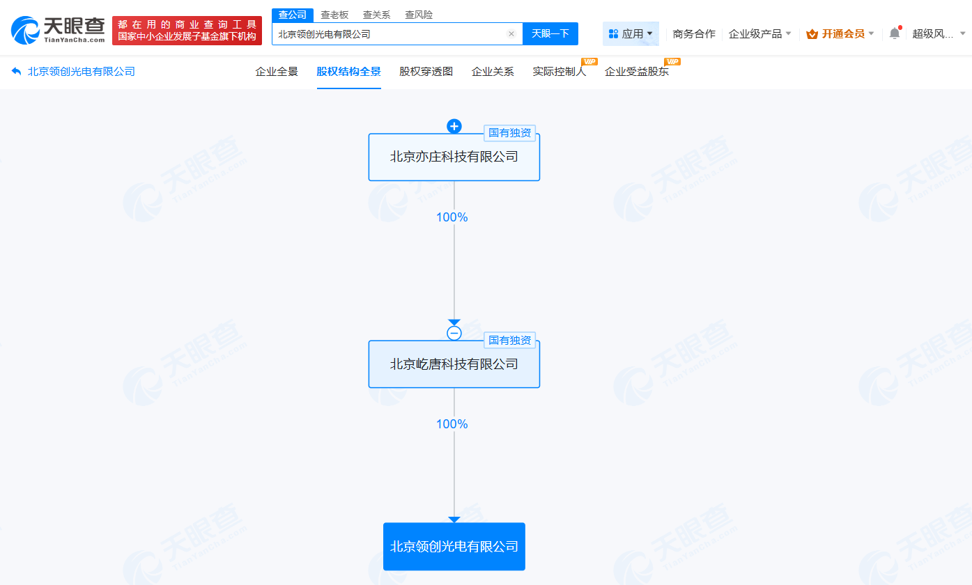 #屹唐科技在北京成立领创光电公司# 注册资本6亿