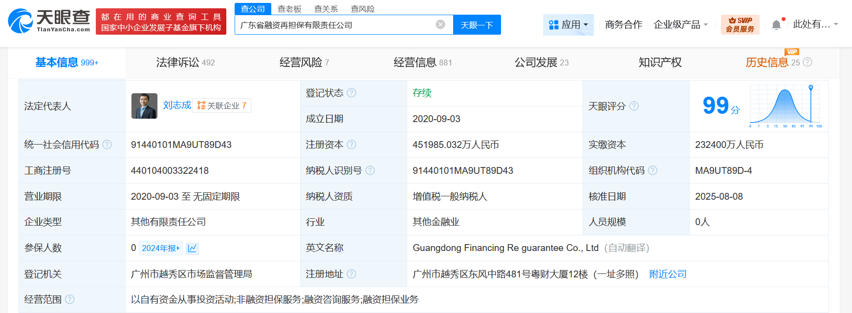 #广东省融资再担保公司增资至45.2亿# 增幅约94%