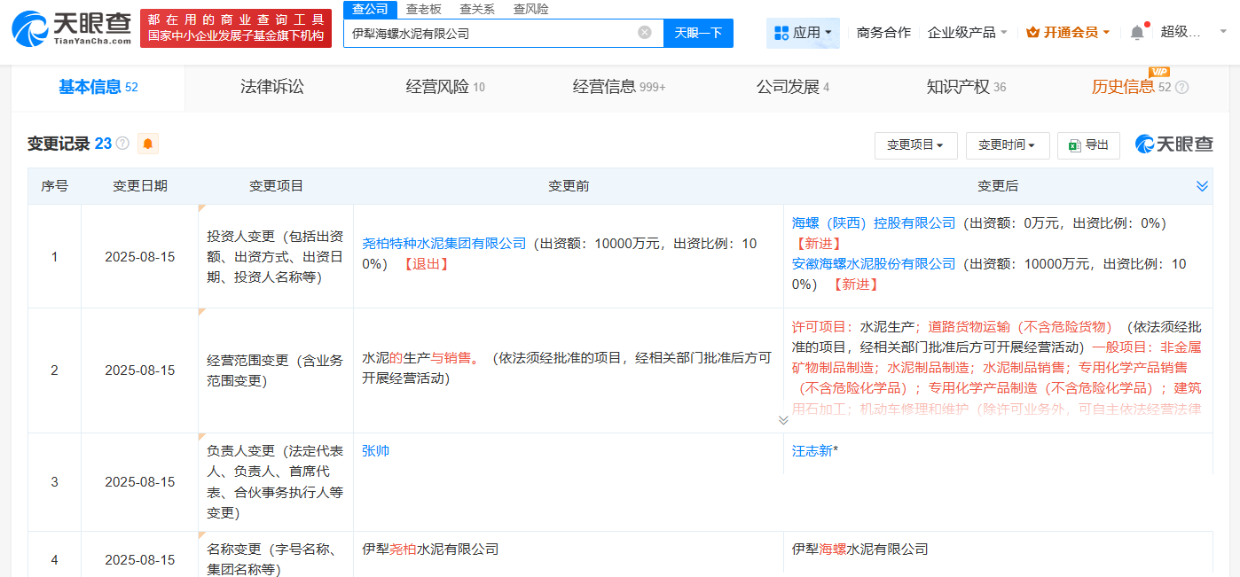 海螺水泥接手西部水泥旗下伊犁公司