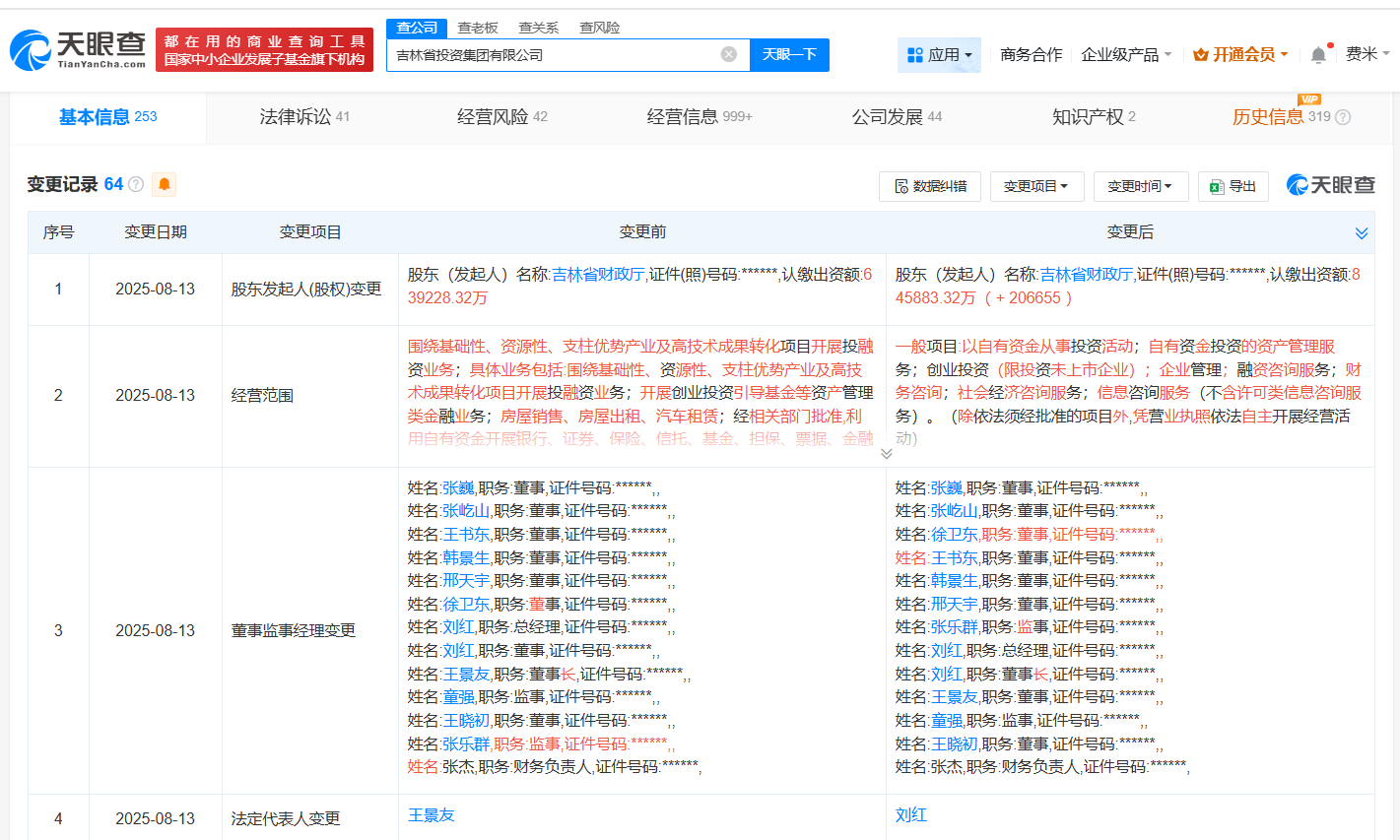 吉林省投资集团增资至84.6亿