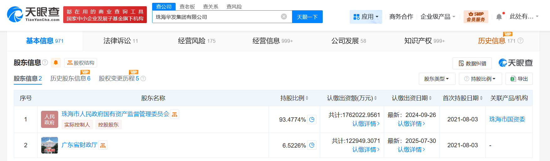 #珠海华发集团增资至188.5亿# 增幅约11%
