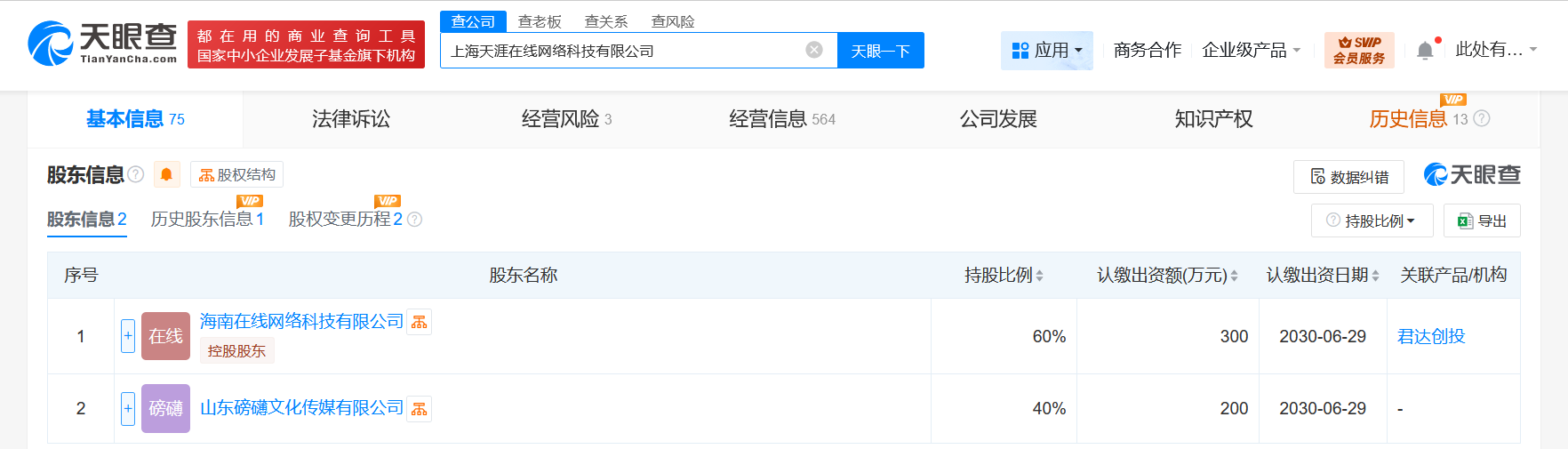创始人邢明退出天涯旗下一网络科技公司