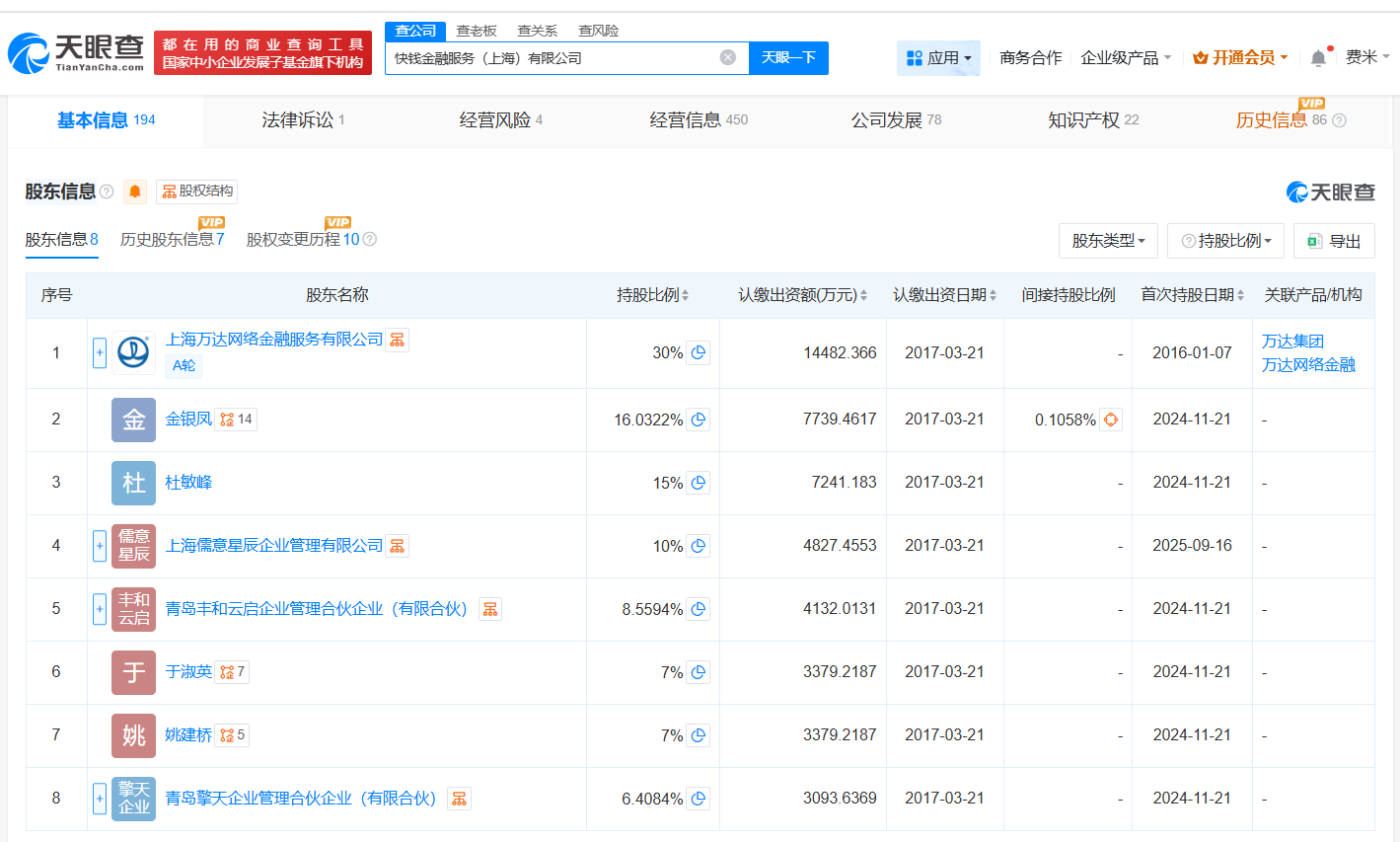 中国儒意入股万达旗下快钱金融服务公司