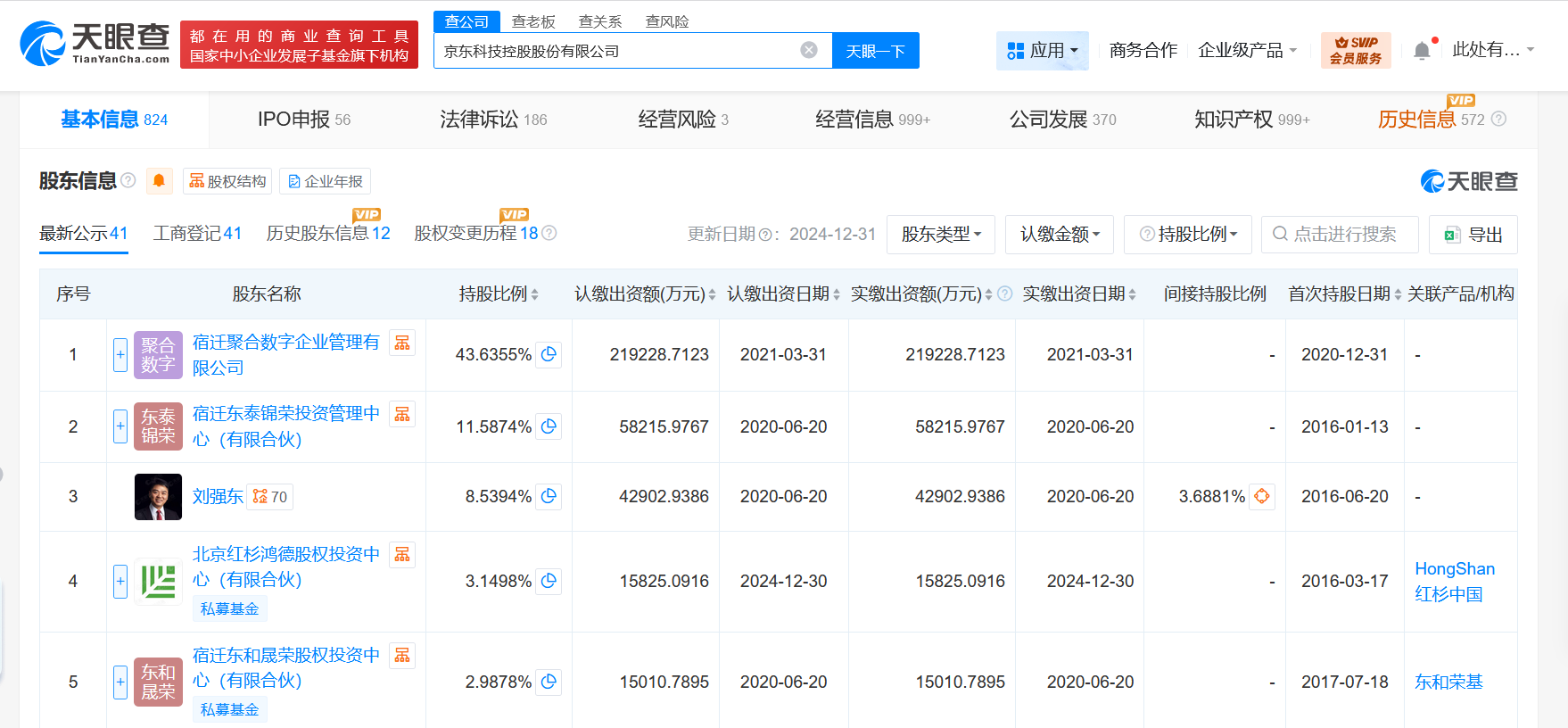 京东科技控股增资至约53亿