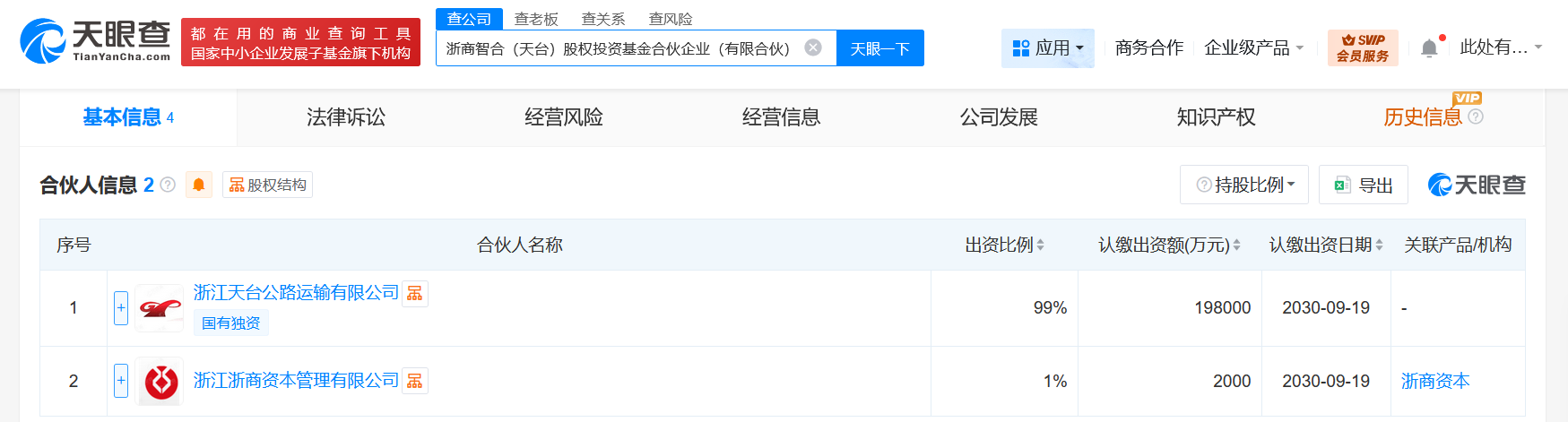 浙商资本等成立浙商智合股权投资基金出资额20亿