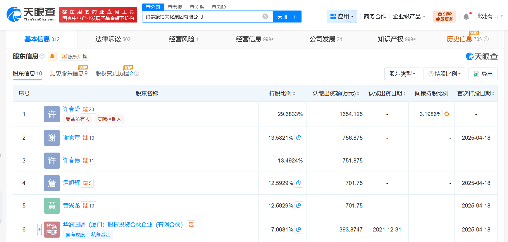 铂爵旅拍成被执行人