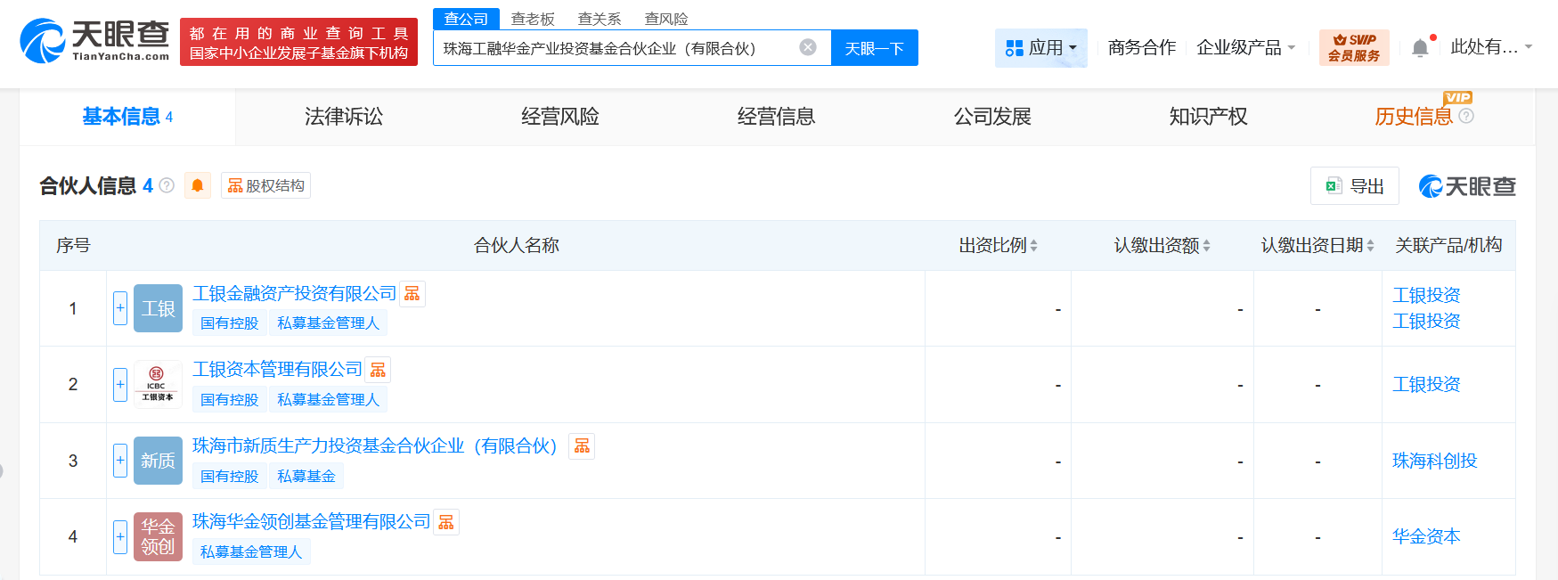 #工银投资等在珠海成立产业投资基金# 出资额20亿