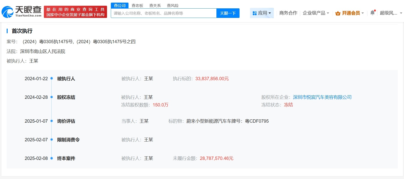 王自如仍被限消