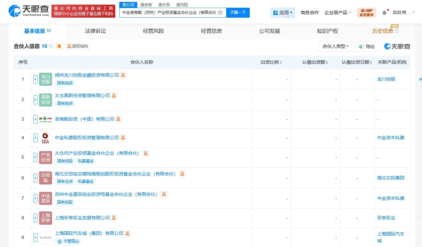 中金资本等在苏州成立产业投资基金出资额10.1亿