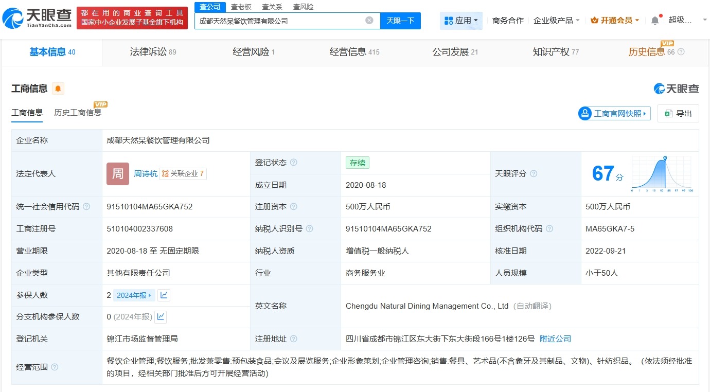 关晓彤曾代言的天然呆再被申请破产