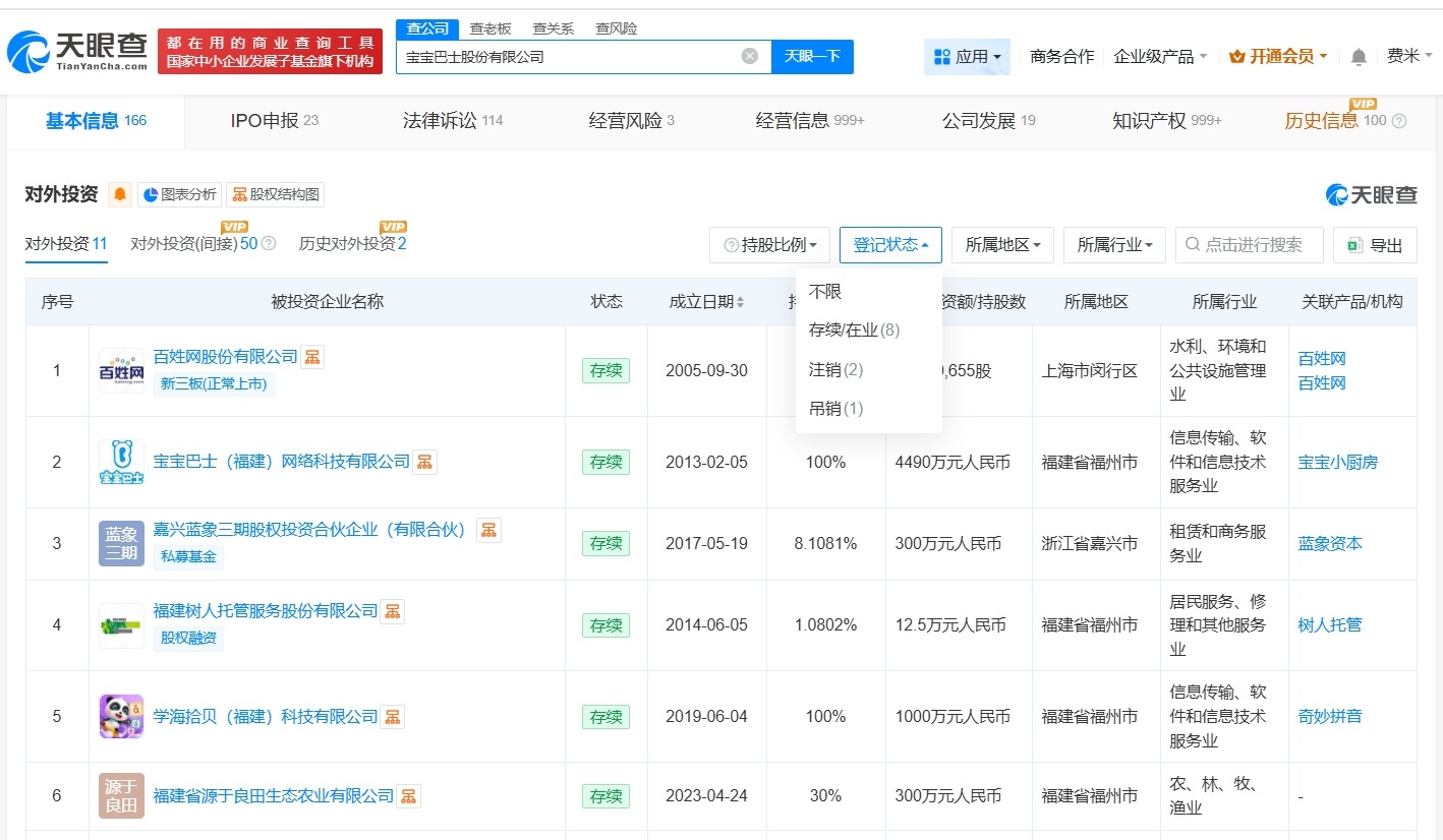 揭秘宝宝巴士关联公司