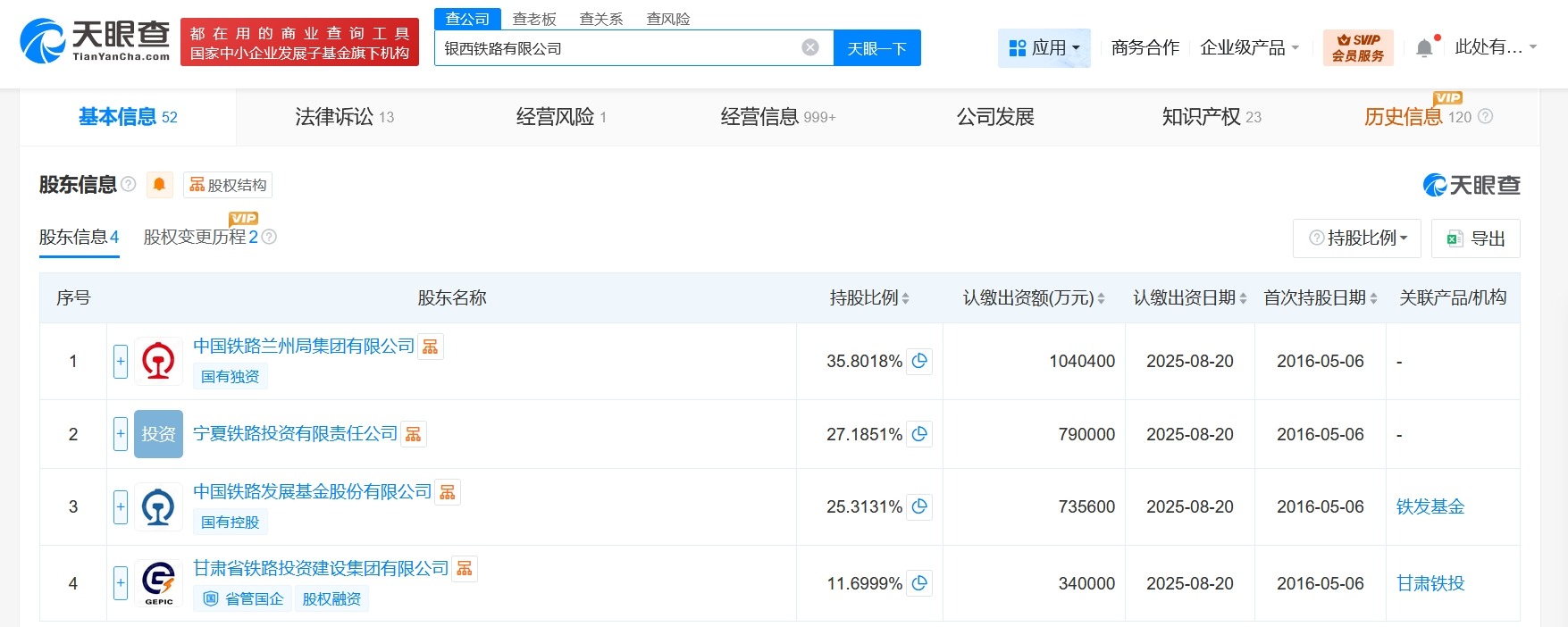 银西铁路公司增资至290.6亿增幅28960%