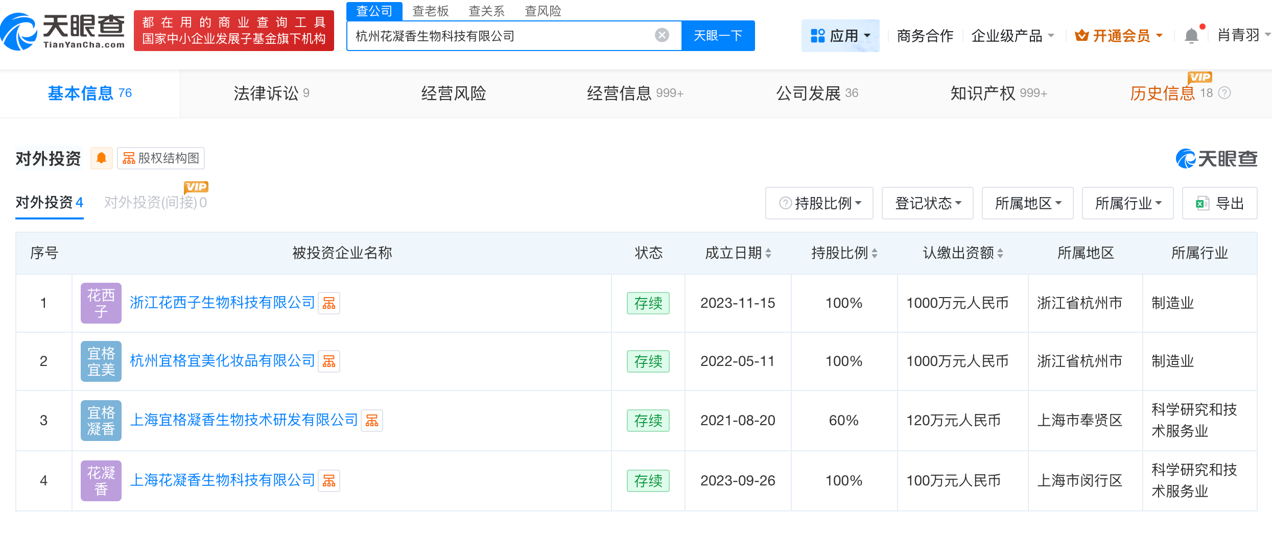花西子旗下公司曾因成分表述不准确被罚