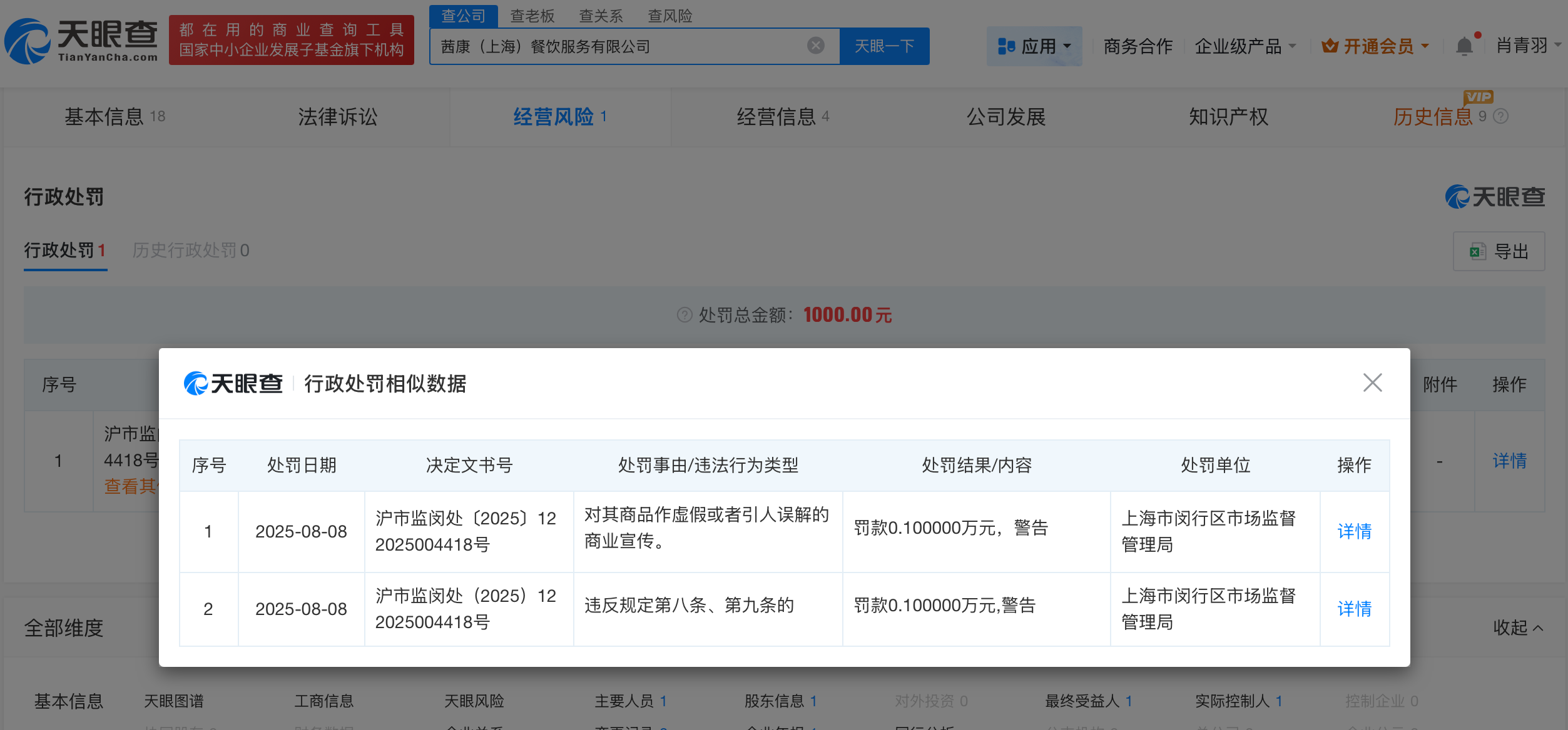 刘文祥吃出抹布店铺刚被处罚