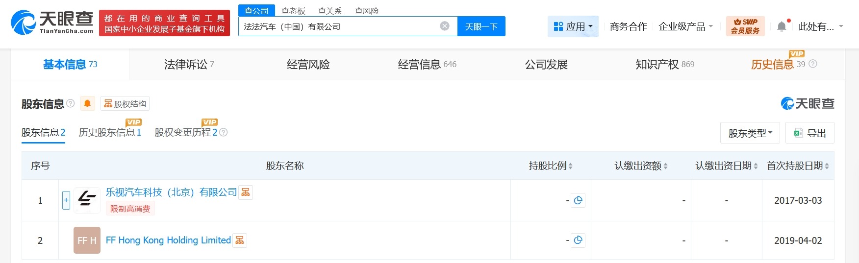法法汽车增资至4.75亿