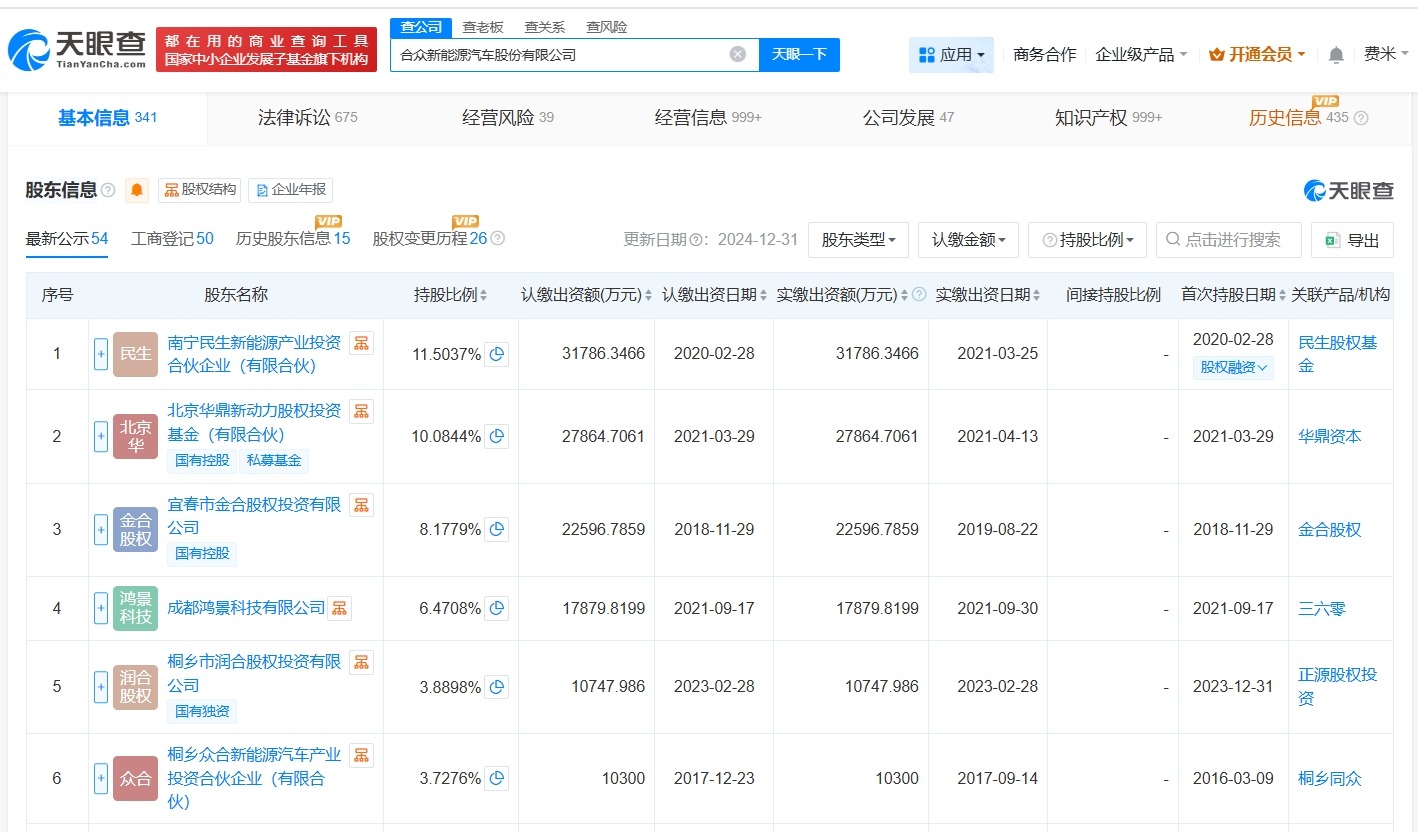 哪吒汽车被执行2526万
