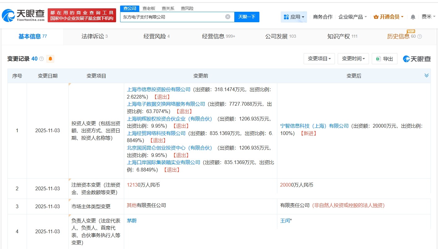 小红书全资入股东方电子支付公司后者增资至2亿