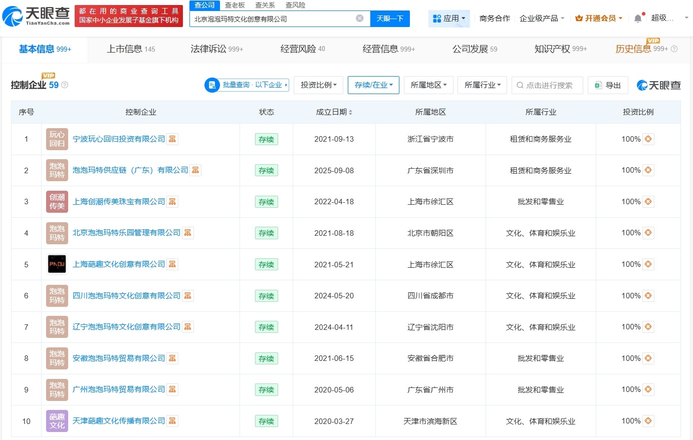 泡泡玛特涉多起法律纠纷