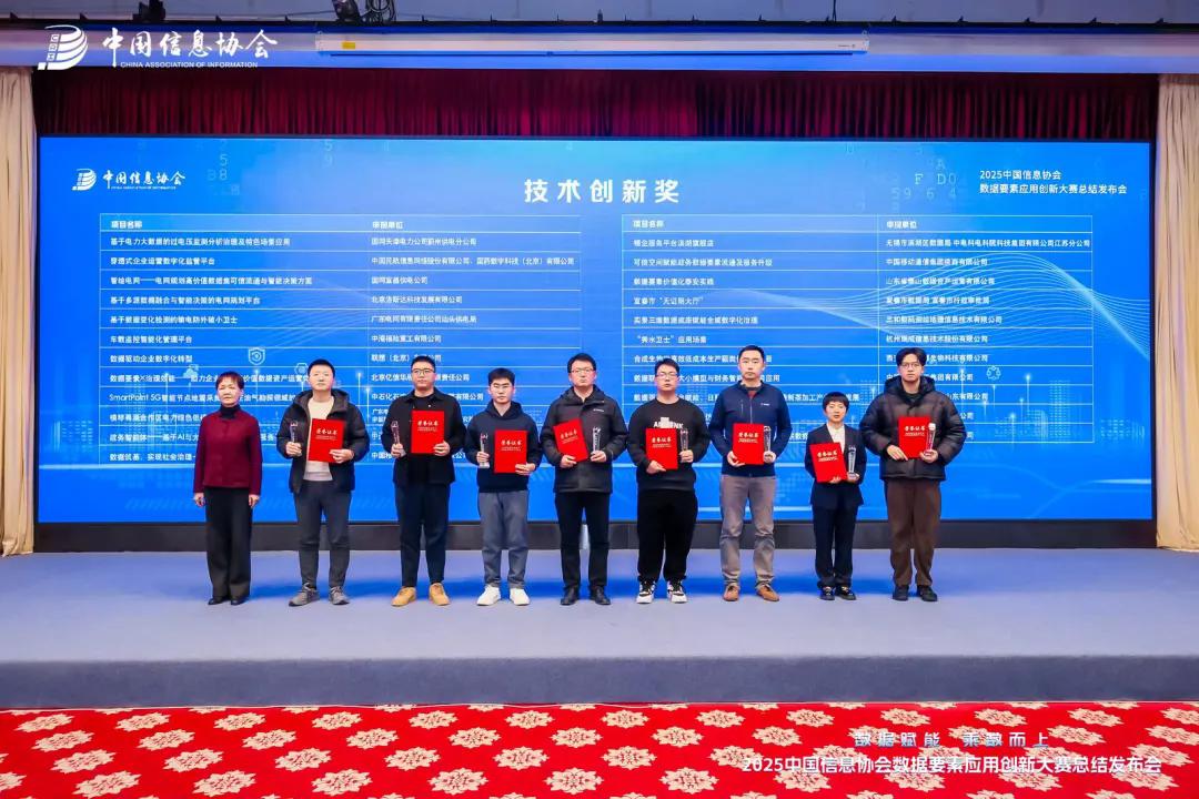 联想数据智能体荣获中国信息协会数据要素应用创新大赛技术创新奖