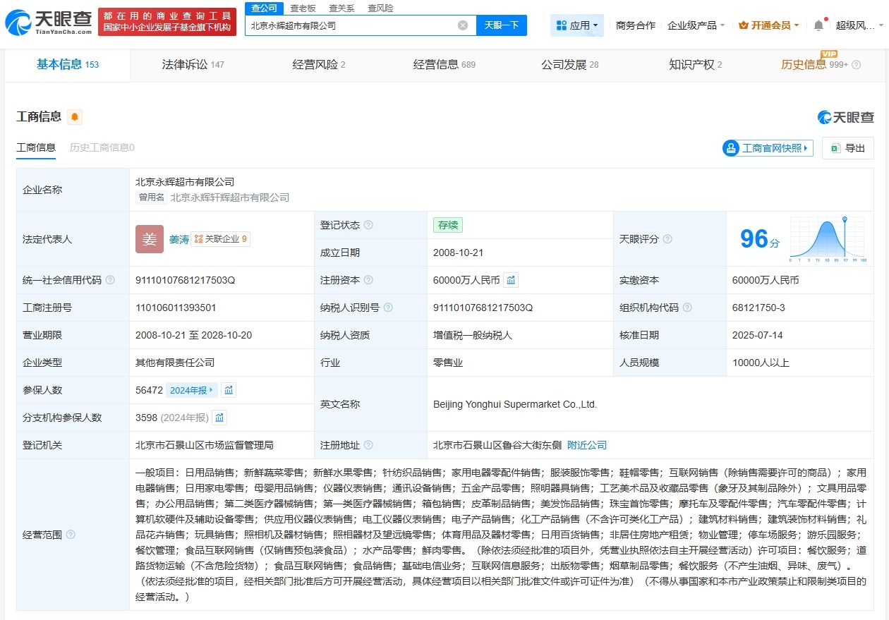 永辉超市销售不合格产品被罚没8万