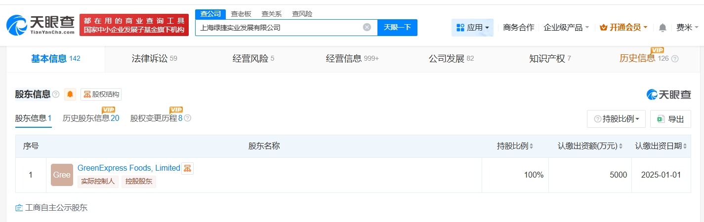 上海绿捷被列入黑名单