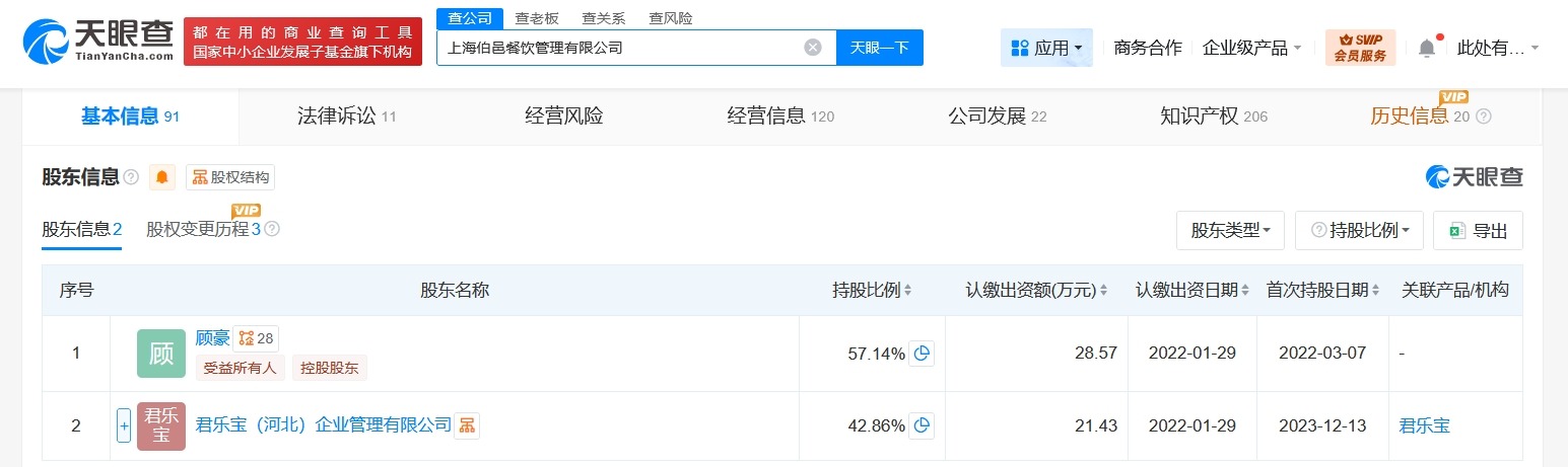 创始人赵伯华退出茉酸奶关联公司
