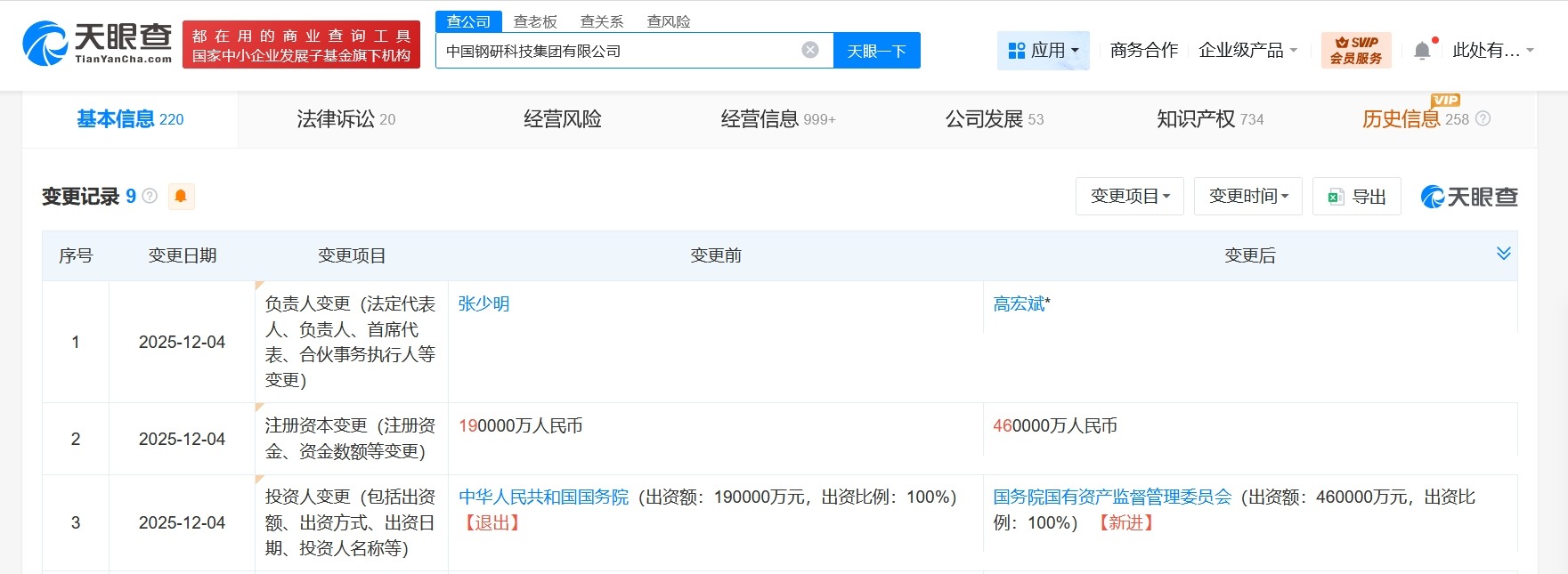 高宏斌任中国钢研科技集团董事长