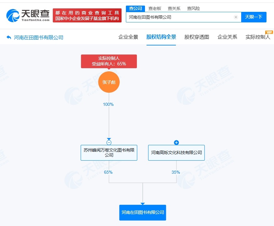 张雪峰等在河南投资成立图书公司
